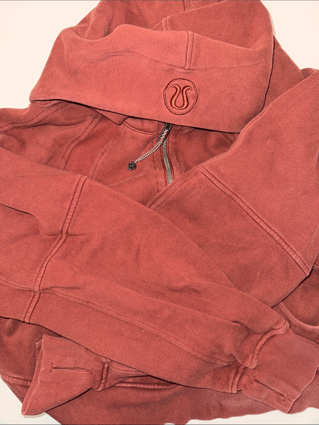 Lululemon Athletica Rust/Copper Hooded Zip Jacket